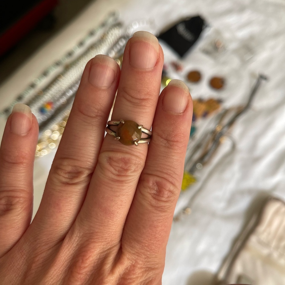 Black Opal Ring - image 1